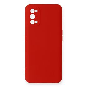 Newface Realme 7 Pro Nano içi Kadife Silikon - Kırmızı Kılıf