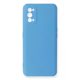 Newface Realme 7 Pro Nano içi Kadife Silikon - Mavi Kılıf