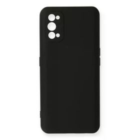 Newface Realme 7 Pro Nano İçi Kadife Silikon Siyah Cep Telefonu Kılıfı