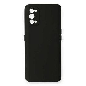 Newface Realme 7 Pro Nano İçi Kadife Silikon Siyah Cep Telefonu Kılıfı
