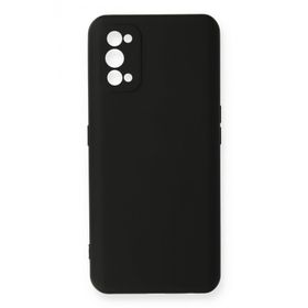 Newface Realme 7 Pro Nano İçi Kadife Silikon Siyah Cep Telefonu Kılıfı