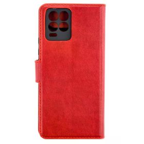 Newface Realme 8 Pro Trend S Plus Kapaklı Kırmızı Cep Telefonu Kılıfı