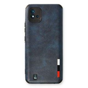 Newface Realme C11 2021 Loop Deri Silikon Lacivert Cep Telefonu Kılıfı