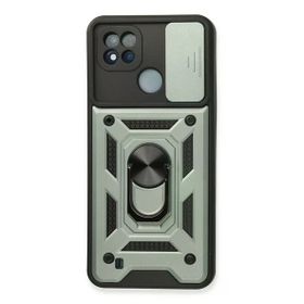 Newface Realme C11 2021 Pars Lens Yüzüklü Silikon - Yeşil Kılıf