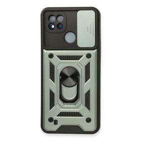 Newface Realme C11 2021 Pars Lens Yüzüklü Silikon - Yeşil Kılıf