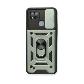 Newface Realme C11 2021 Pars Lens Yüzüklü Silikon - Yeşil Kılıf