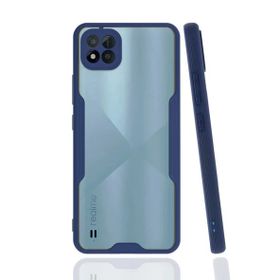 Newface Realme C11 2021 Platin Silikon Lacivert Cep Telefonu Kılıfı