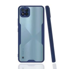Newface Realme C11 2021 Platin Silikon Lacivert Cep Telefonu Kılıfı