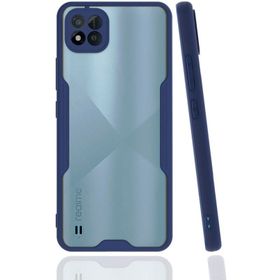 Newface Realme C11 2021 Platin Silikon Lacivert Cep Telefonu Kılıfı