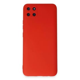Newface Realme C11 Nano içi Kadife Silikon - Kırmızı Kılıf