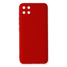 Newface Realme C11 Nano içi Kadife Silikon - Kırmızı Kılıf