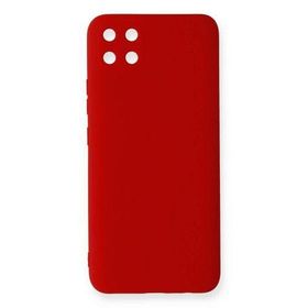 Newface Realme C11 Nano içi Kadife Silikon - Kırmızı Kılıf