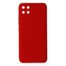 Newface Realme C11 Nano içi Kadife Silikon - Kırmızı Kılıf