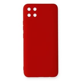 Newface Realme C11 Nano içi Kadife Silikon - Kırmızı Kılıf