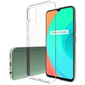Newface Realme C15 Lüx Şeffaf Silikon Cep Telefonu Kılıfı