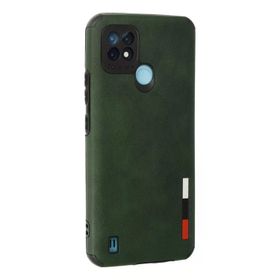 Newface Realme C21 Loop Deri Silikon - Yeşil Kılıf