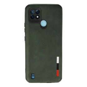 Newface Realme C21 Loop Deri Silikon - Yeşil Kılıf