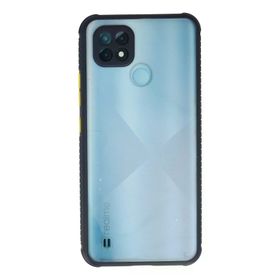 Newface Realme C21 Miami Şeffaf Silikon - Lacivert