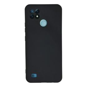 Newface Realme C21 Nano İçi Kadife Silikon Lacivert Cep Telefonu Kılıfı