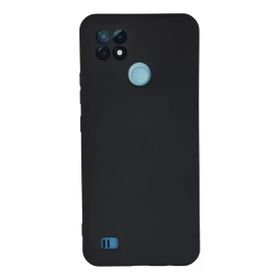 Newface Realme C21 Nano İçi Kadife Silikon Lacivert Cep Telefonu Kılıfı