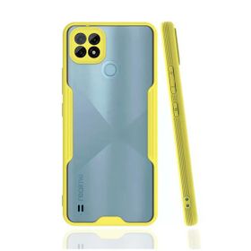 Newface Realme C21 Platin Silikon - Sarı Kılıf