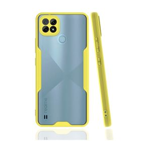 Newface Realme C21 Platin Silikon - Sarı Kılıf
