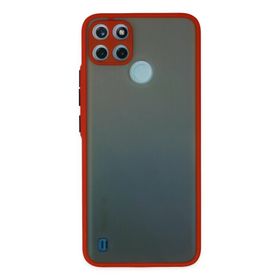 Newface Realme C21y Montreal Silikon Kapak Kırmızı Cep Telefonu Kılıfı