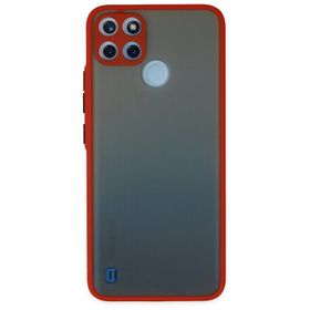 Newface Realme C21y Montreal Silikon Kapak Kırmızı Cep Telefonu Kılıfı