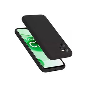 Newface Realme C35 First Silikon Siyah Cep Telefonu Kılıfı