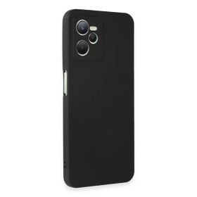 Newface Realme C35 First Silikon Siyah Cep Telefonu Kılıfı