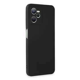 Newface Realme C35 First Silikon Siyah Cep Telefonu Kılıfı