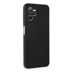 Newface Realme C35 First Silikon Siyah Cep Telefonu Kılıfı