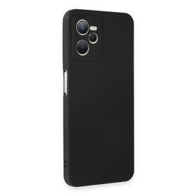 Newface Realme C35 First Silikon Siyah Cep Telefonu Kılıfı