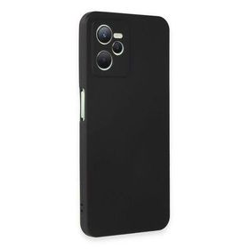 Newface Realme C35 First Silikon Siyah Cep Telefonu Kılıfı