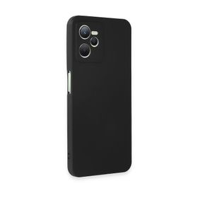 Newface Realme C35 First Silikon Siyah Cep Telefonu Kılıfı