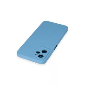 Newface Realme C35 Nano İçi Kadife Silikon - Mavi Kılıf