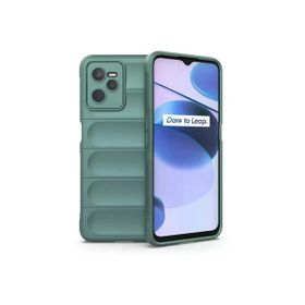 Newface Realme C35 Optimum Silikon Koyu Yeşil Cep Telefonu Kılıfı