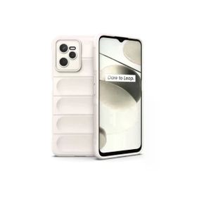Newface Realme C35 Optimum Silikon - Krem Kılıf