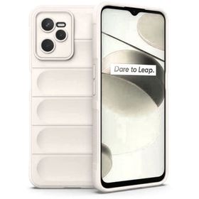 Newface Realme C35 Optimum Silikon - Krem Kılıf