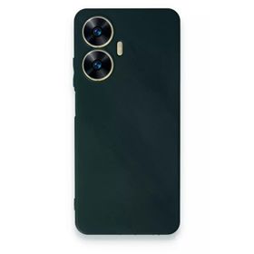 Newface Realme C55 First Silikon - Koyu Yeşil Kılıf
