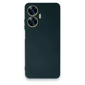 Newface Realme C55 First Silikon - Koyu Yeşil Kılıf
