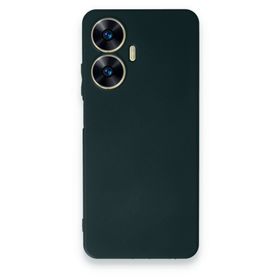 Newface Realme C55 First Silikon - Koyu Yeşil Kılıf