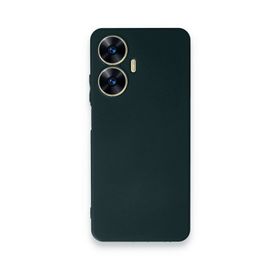 Newface Realme C55 First Silikon - Koyu Yeşil Kılıf