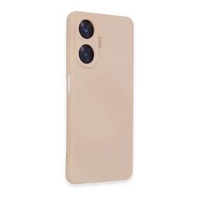 Newface Realme C55 Nano İçi Kadife Silikon Siyah Cep Telefonu Kılıfı