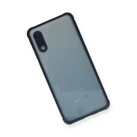 Newface Samsung Galaxy A02 Miami Şeffaf Silikon Lacivert Cep Telefonu Kılıfı
