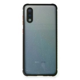 Newface Samsung Galaxy A02 Miami Şeffaf Silikon - Siyah Kılıf