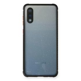 Newface Samsung Galaxy A02 Miami Şeffaf Silikon - Siyah Kılıf