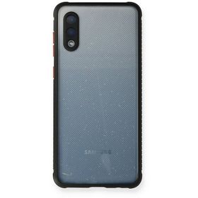 Newface Samsung Galaxy A02 Miami Şeffaf Silikon - Siyah Kılıf