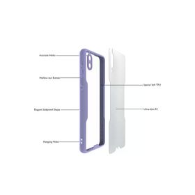 Newface Samsung Galaxy A02 Platin Silikon Kırmızı Cep Telefonu Kılıfı