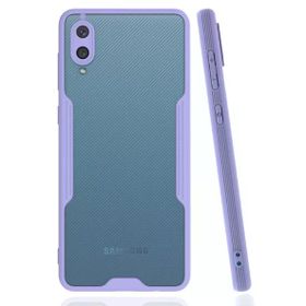 Newface Samsung Galaxy A02 Platin Silikon Lila Cep Telefonu Kılıfı